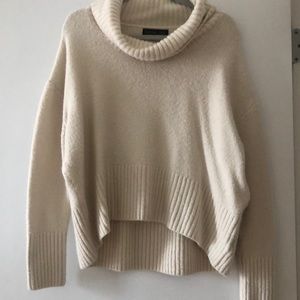 Cropped cream sweater